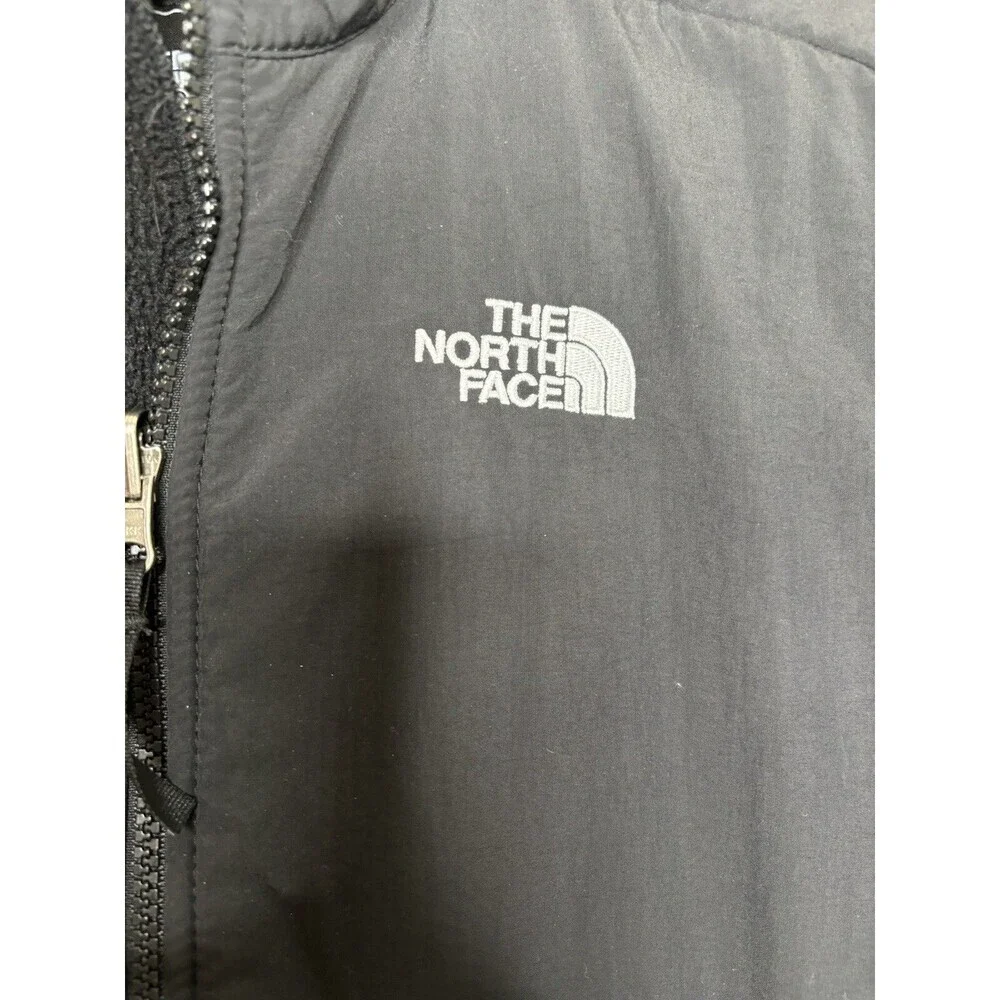 The North Face Denali Boys Jacket Size XL Full Zip Fleece Black Coat